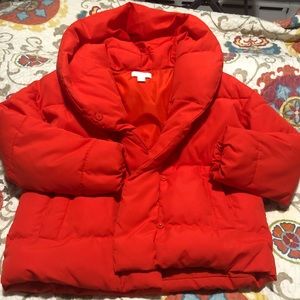 H&M padded oversize coat with hood.New without tag